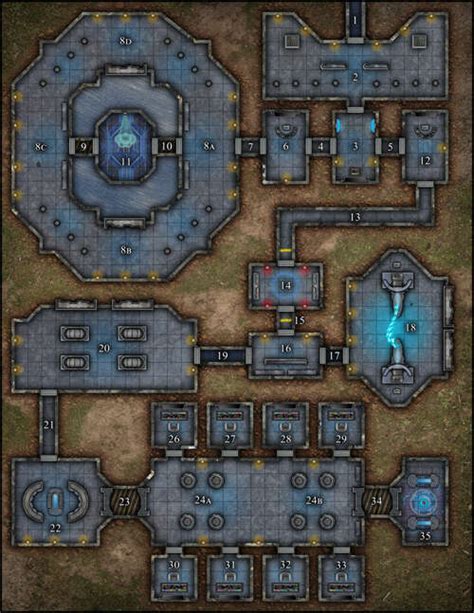 VTT Map Set 291 Advanced Research Facility Paths To Adventure