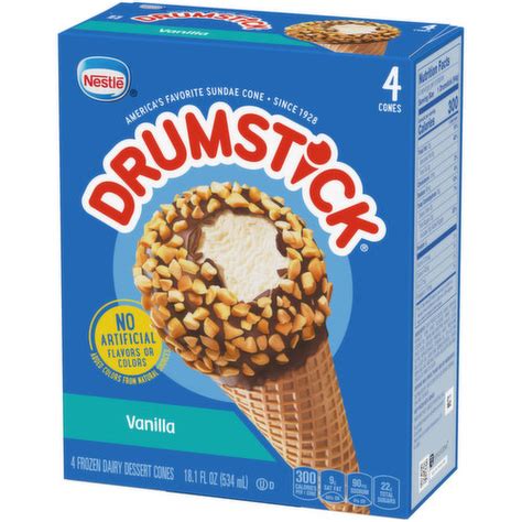 Nestle Drumstick Vanilla Frozen Dairy Dessert Cones Smart And Final