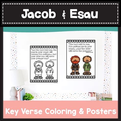 Jacob And Esau Bible Lesson And Activities For Preschool And