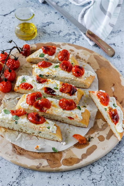 Roasted Tomato Focaccia With Ricotta Marisa S Italian Kitchen