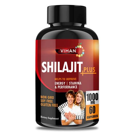 Buy Vihan Shilajeet Plus 1000 Mg Supplement Shilajit Capsules For Men