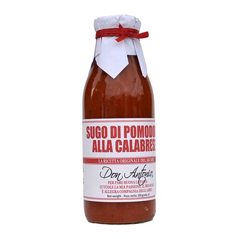 Sugo Di Pomodoro Alla Calabrese Pasta Sauce 500g Biviano And Sons