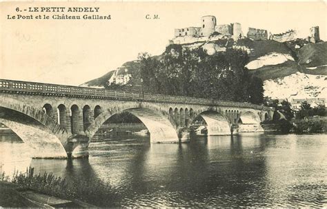 Andelys Le Petit Andely Pont Et Chateau Gaillard Carte