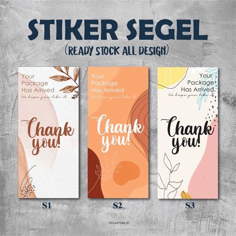 Jual Stiker Segel Box Sticker Box Stiker Segel Box Packaging Ready