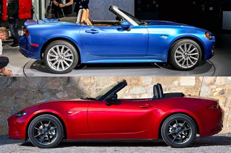 Styling Size Up 2017 Fiat 124 Spider Vs 2016 Mazda Miata