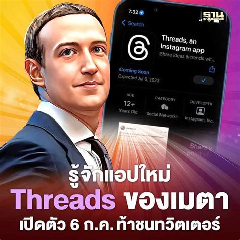 ฐานเศรษฐกิจthansettakij รู้จักแอปใหม่ Threads เธรดส์ ของเมตา เปิดตัว