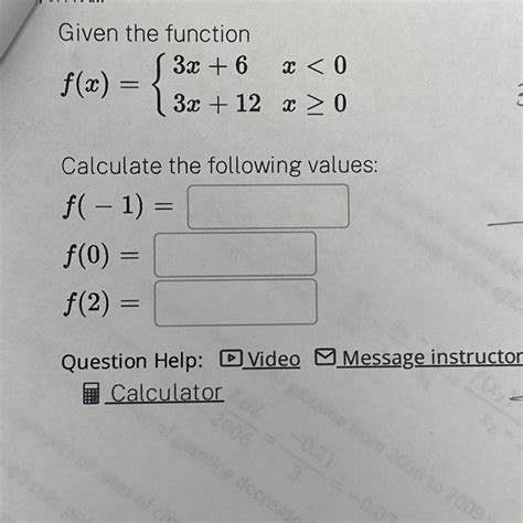 Solved Given The Function Fx 3x63x12x