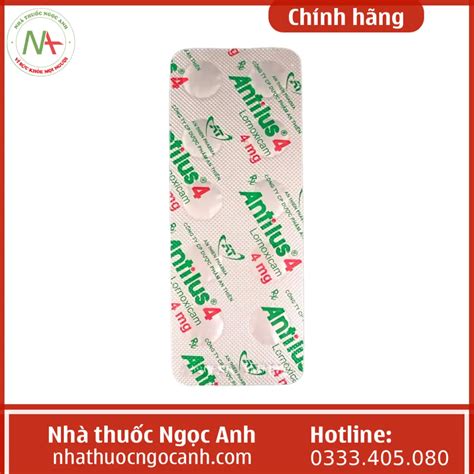 Thuốc Antilus 4 có tác dụng gì, giá bao nhiêu, mua ở đâu?
