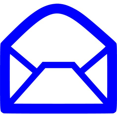 Blue email icon - Free blue email icons