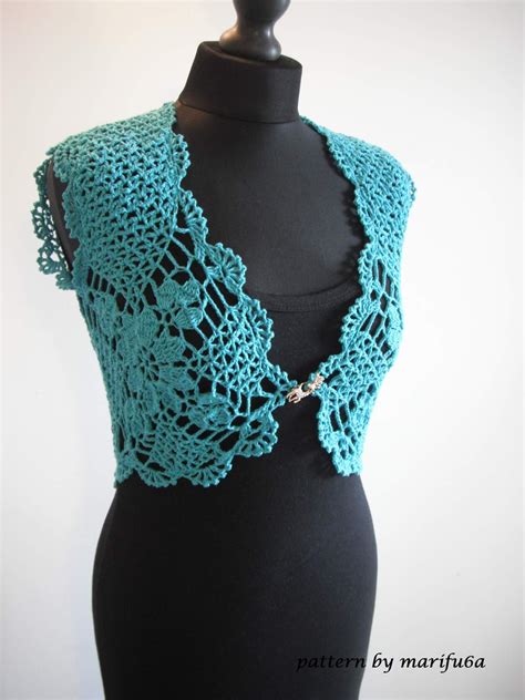 Free Crochet Patterns And Video Tutorials How To Crochet Mint Bolero