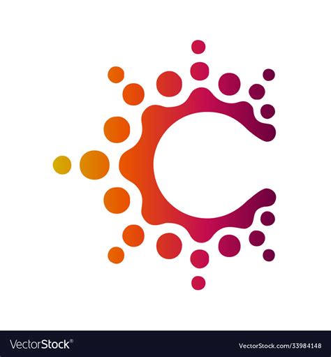 Letter C Tech Logo Royalty Free Vector Image Vectorstock