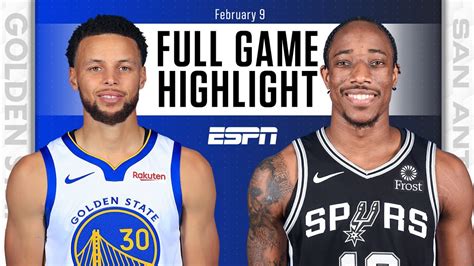 Golden State Warriors Vs San Antonio Spurs Full Game Highlights