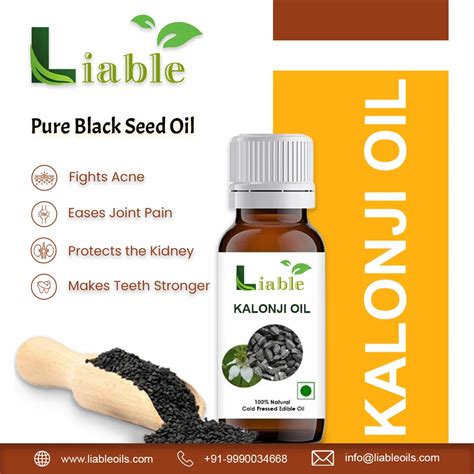 Liable Cold Pressed Pure Black Seed Oil Kalonji Oil For Cosmetic At Rs