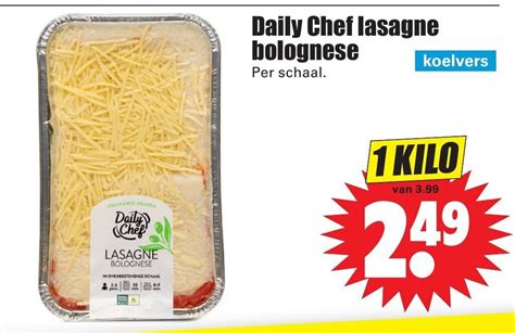 Daily Chef Lasagne Bolognese Aanbieding Bij Dirk