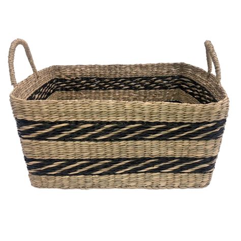 Rectangular Seagrass Basket At Home