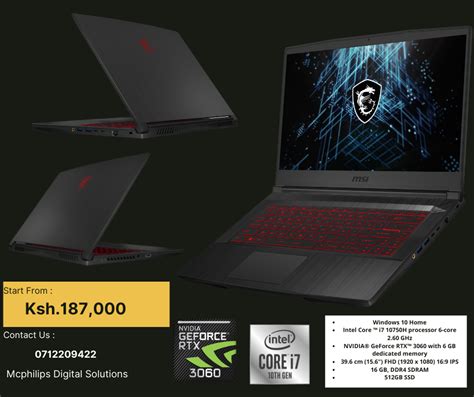 2021 Msi Gf65 Thin 10ue Gaming Laptop 15 6″ 144hz Ips Level Screen Intel 10th Gen I7 10750h