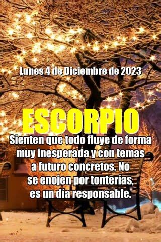 Diciembre Horoscopo Escorpio Hoy Puede Ser Suerte Tarot