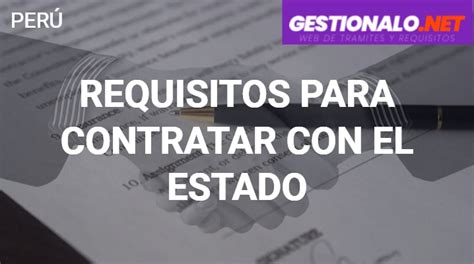 ᐈ Requisitos Para Contratar Con El Estado 【pasos Contrato Y MÁs】