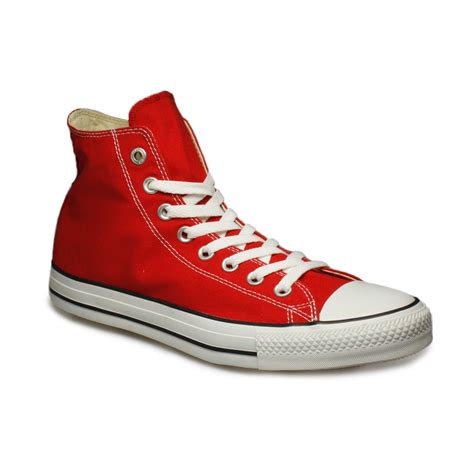 Converse All Star Red White Canvas Mens Womens Trainers Sneakers Shoes Size 3-12 | eBay