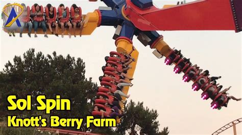 Sol Spin Spinning Thrill Ride At Knotts Berry Farm Youtube