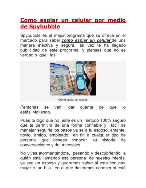 Como Espiar Un Celular Por Medio De Spybubble Como Rastrear Un Celular