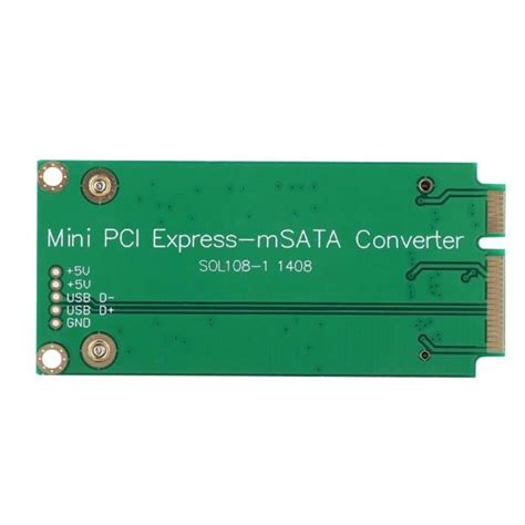 MSATA SSD Vers SATA Mini PCIE SSD Carte Adaptateur Convertisseur