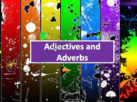 Esl English Powerpoints Adjectives And Adverbs