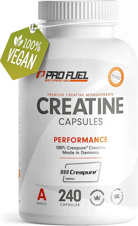 Creatin Kapseln 240x Mit 850mg Creapure Kreatin Monohydrat