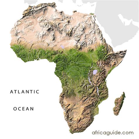 Relief Map of Africa