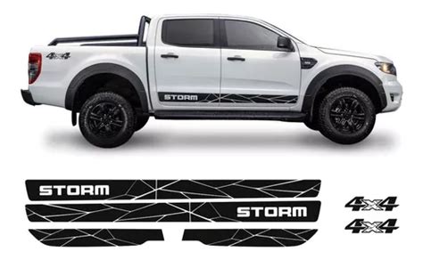 Faixas Adesivos Ranger Storm 4x4 2020 2021 Completo Preto Frete grátis