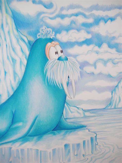 The little blue walrus Walrus, Art For Kids, Disney Characters