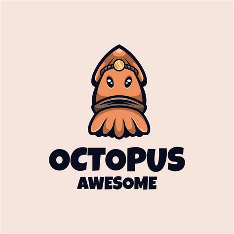 Illustration Vector Graphic Of Octopus Good For Logo Design 5414070