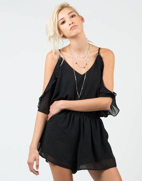 Frilly Chiffon Romper 2020ave