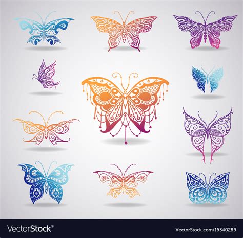 Butterflies graphic Royalty Free Vector Image - VectorStock