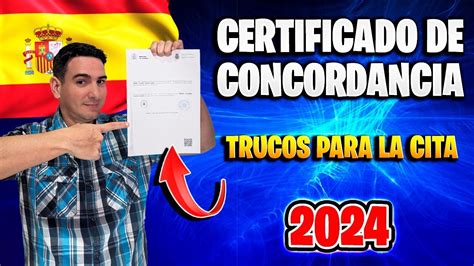 Como Obtener El CERTIFICADO DE CONCORDANCIA Trucos Para Sacar CITA