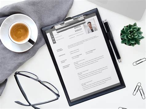 Free Vertical Resume Template For Professional Impression