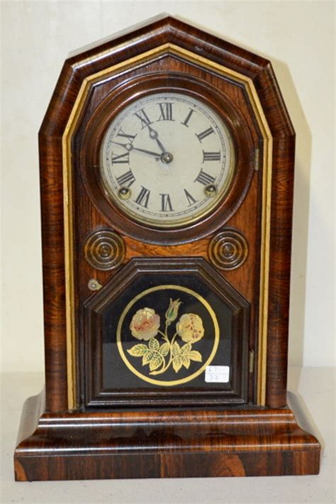 Antique Welch Spring And Co Rosewood Ionic Shelf Clock Price Guide