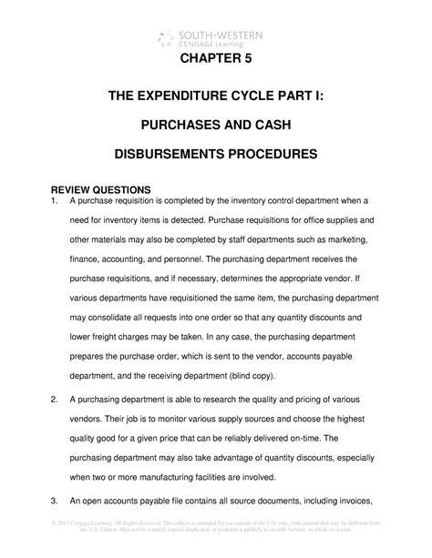 Pdfcoffee Review And Discussion Questions For Chapter 5 In Accounting