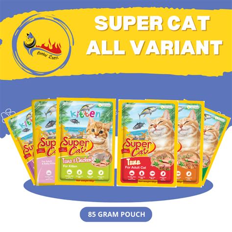 Jual Super Cat Pouch Makanan Basah Kucing Adult Dan Kitten Gram Best