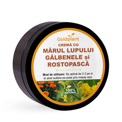 Crema De Marul Lupului Galbenele Si Rostopasca 100ml Goldplant