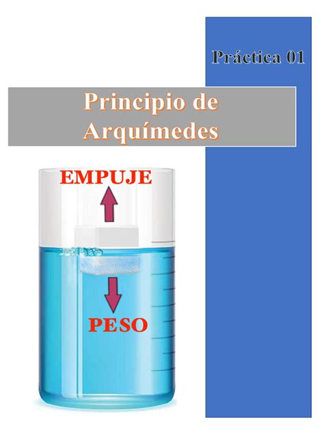 Práctica 1 Principio De Arquímedes Pdf Masa Cantidades Fisicas