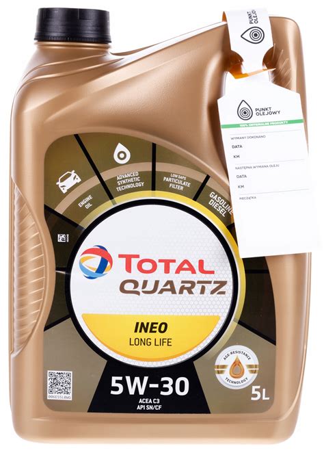 TOTAL QUARTZ INEO LONG LIFE 5W30 5L 2216288 za 151 39 zł z Olsztyn