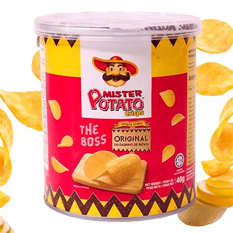 Kit Batata Mister Potato Original Com 20 Unidades De 40g Supernova