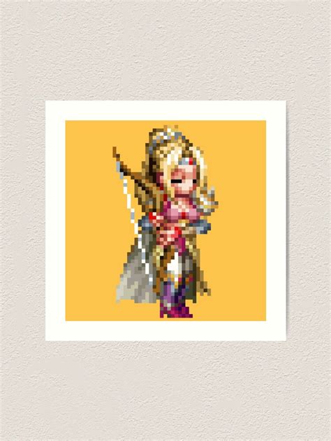 Rosa Joanna Farrell Win Final Fantasy Iv Pixel Art Art Print For Sale