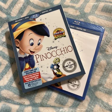 Disney Pinocchio Th Anniversary Platinum Ed Blu Ray W