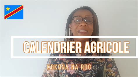 CALENDRIER AGRICOLE EN RDC SAISON A CULTIVER TOZONGA MBOKA RDC