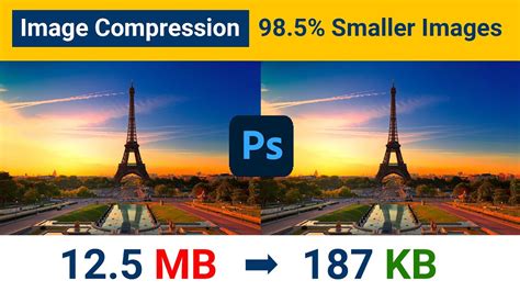 How To Compress Image Size Without Losing Quality In Photoshop Youtube