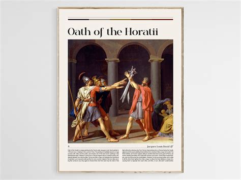 Oath Of The Horatii By Jacques Louis David Oath Of The Horatii Print