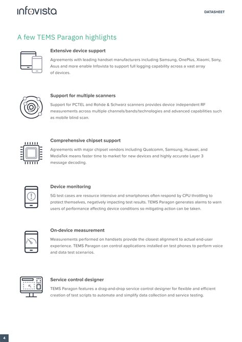 Tems Paragon Datasheet Streamlined Mobile Network Benchmarking