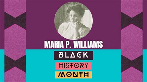 Maria P Williams Black History Month 2024 Youtube